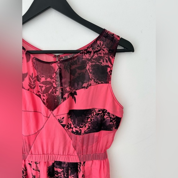 ANTHROPOLOGIE Tracy Reese Dress Women’s Silk Combo Frock Kimono Floral - Picture 2 of 14